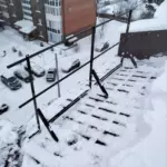 Очистка крыш, козырьков, карнизов, стен
