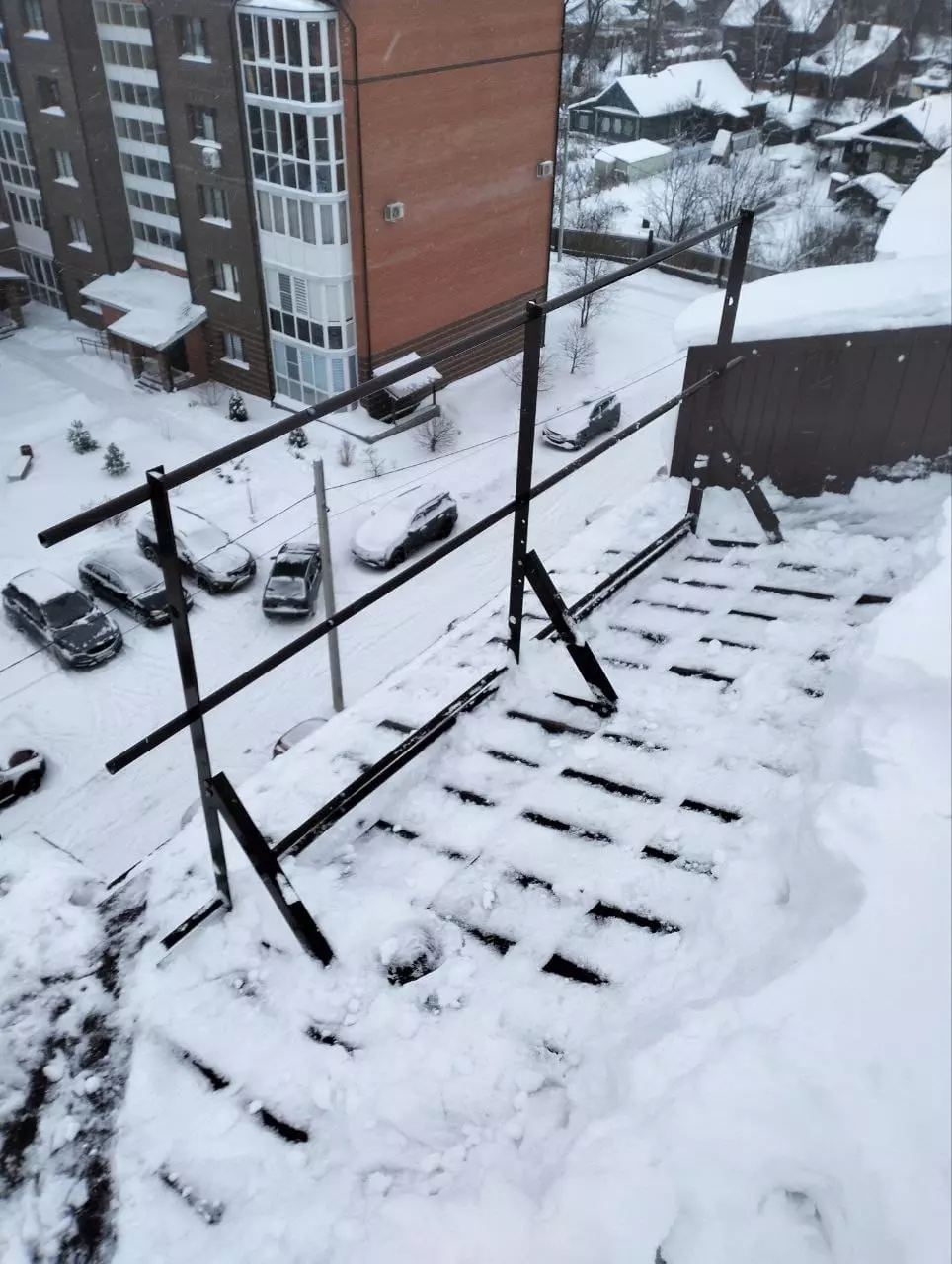 Очистка козырьков